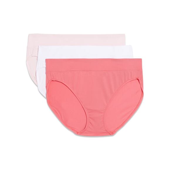 Warners Blissful Benefits Large 3-Pack Dig-Free Comfort Waistband Hipster I19-7 - Picture 1 of 5